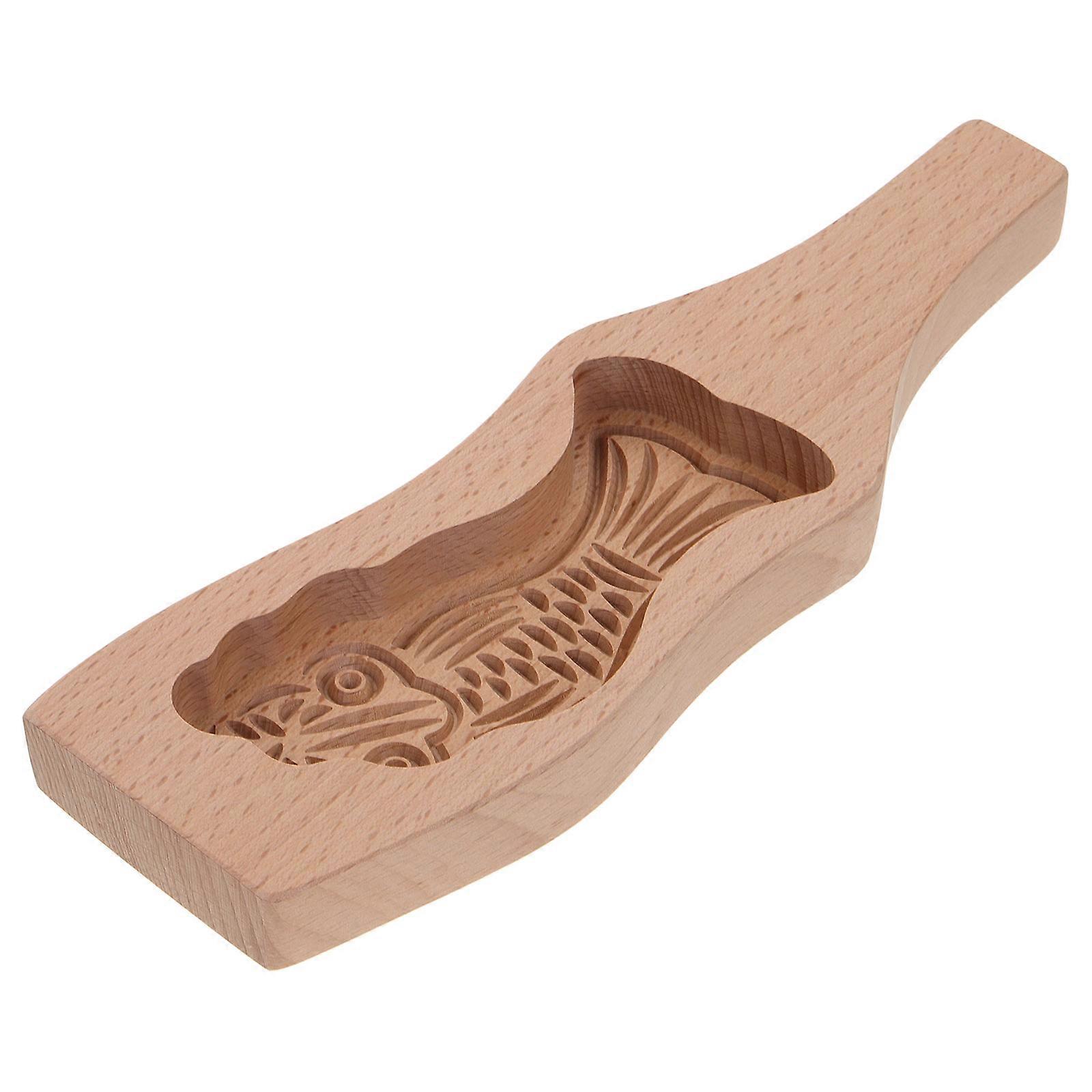 Wooden Baking Mold Fish Shape Cake Mold for 3Pcs DIY Baking Supply