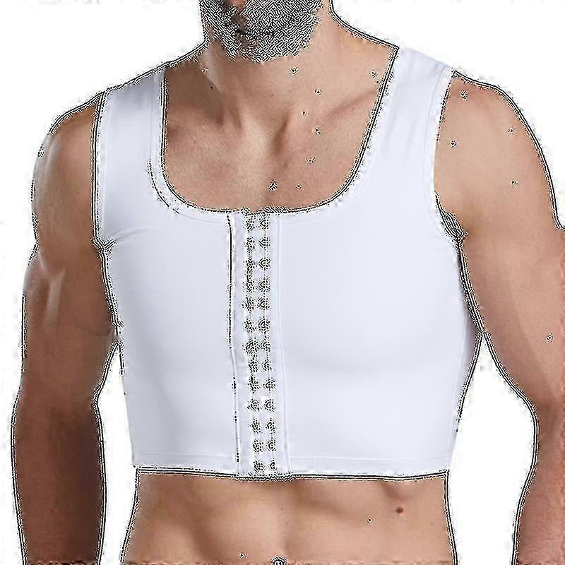 Compression support for gynecomastia - men's posture vest & chest shaper