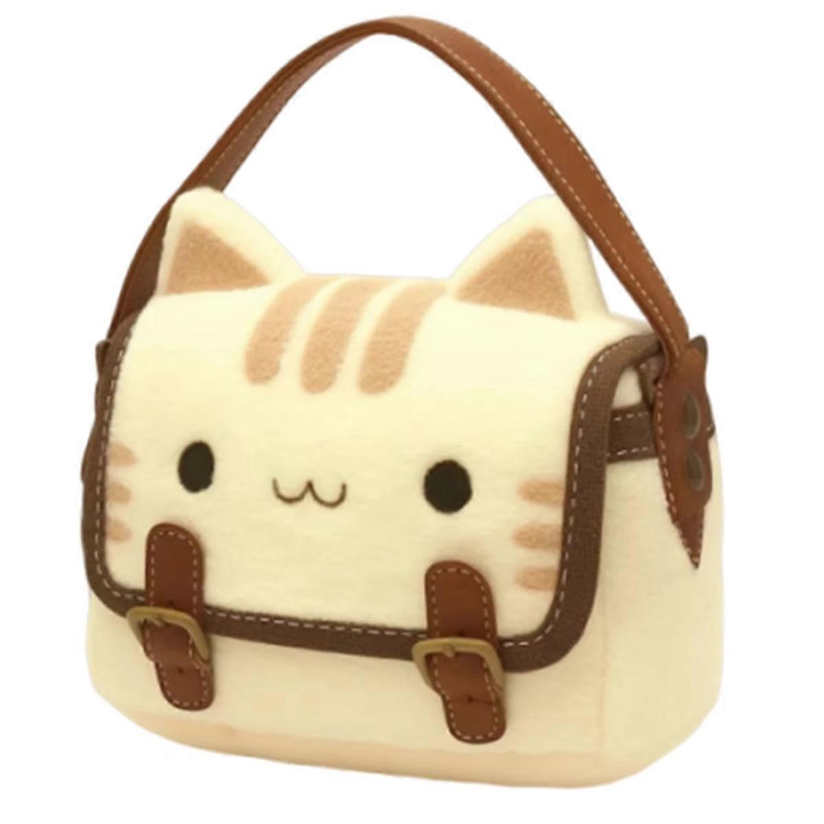 Cute Plush Cat Handbag Cute Stuffed Animal Handmade Backpack