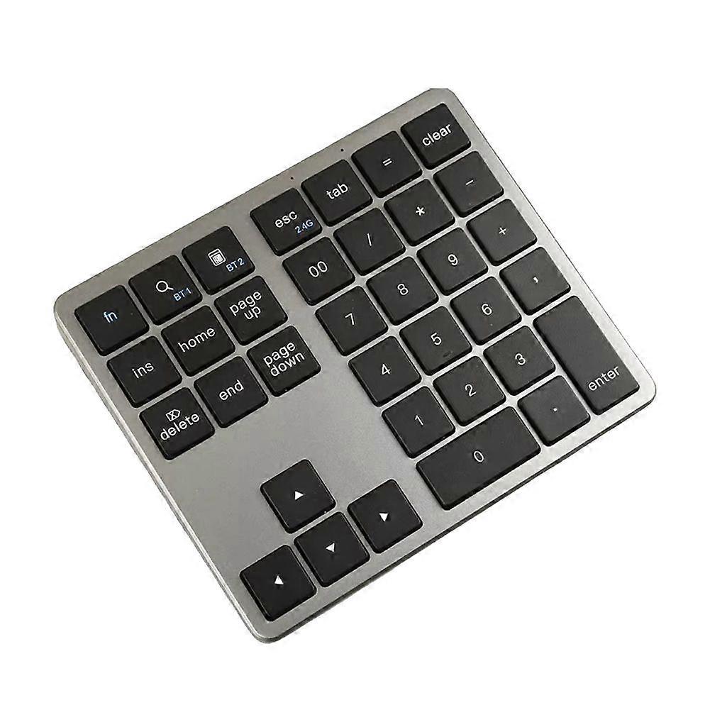 2.4G Wireless Bluetooth Number Pad 35 Keys Remote Connection Numpad Numeric Keypad for Laptop Window Digital Keyboard A