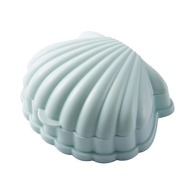 1pcs Plastic Seashell Soap Tray Soap Saver Box With Lid And Drainer For Home Bathroom Ocean Bathroom Decorations