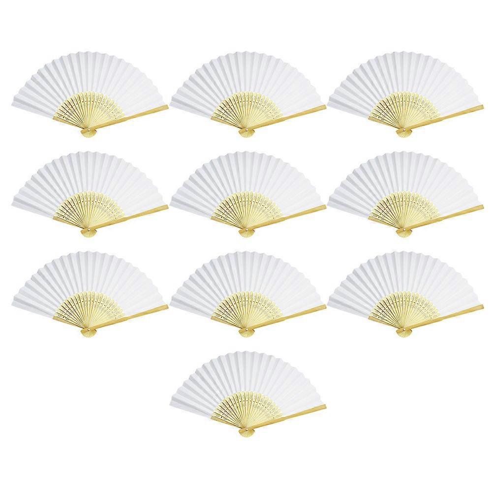 Folding Paper Fans 40Pcs For Kids Drawing Activities Multi Color Hand-eye Coordination Training