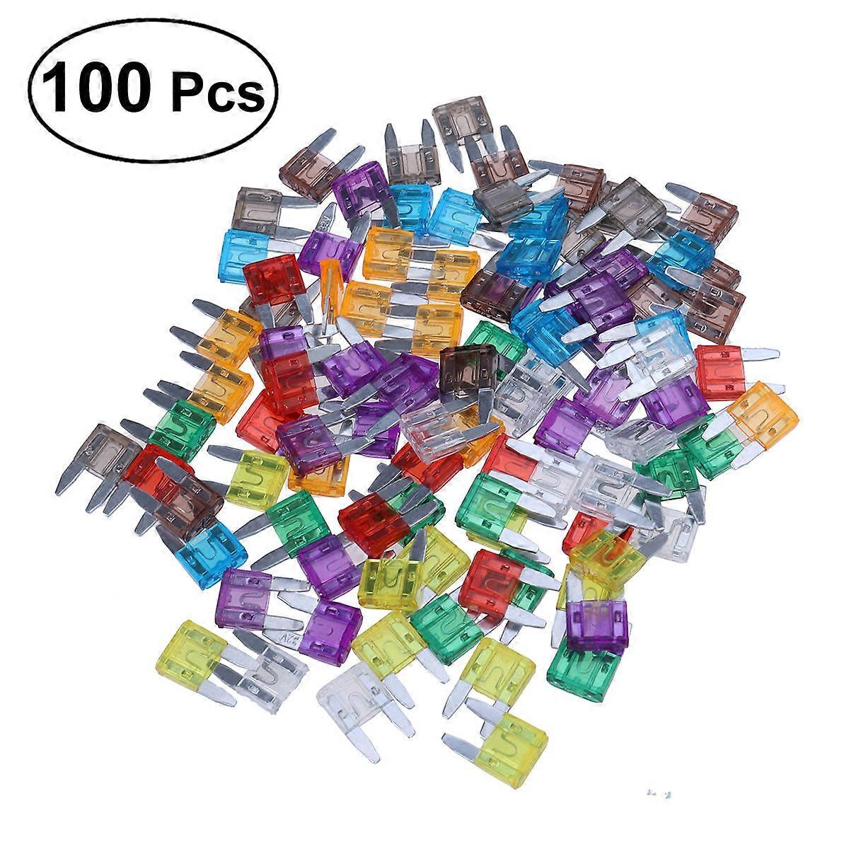 Car Fuse 100Pcs Assorted Auto Fuse Set for Vehicle Electrical Systems