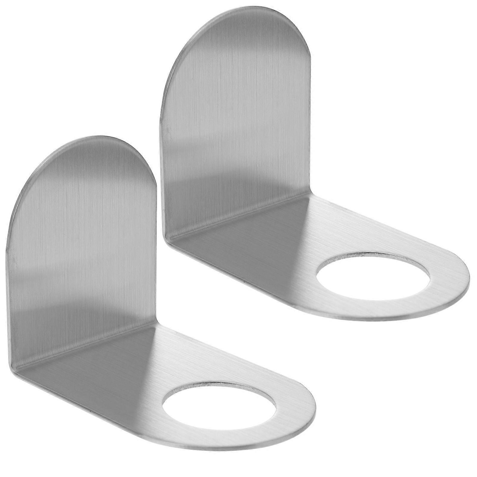 2pcs Wall-mounted Shower Gel Bottle Rack Hook Shampoo Bottle Holder Hook