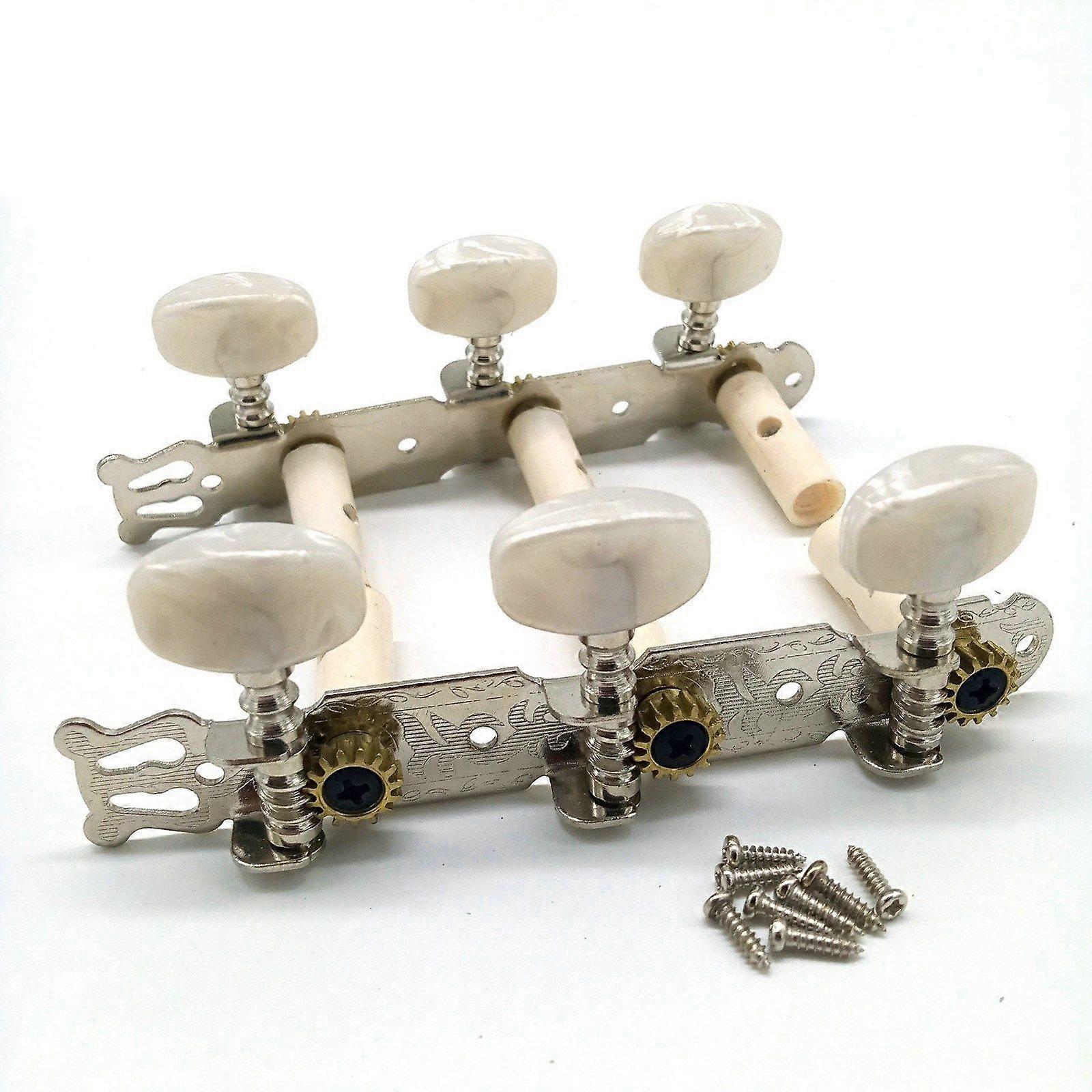 1 Set Classical Guitar Tuning Keys Pegs for Classical Guitar,Silver