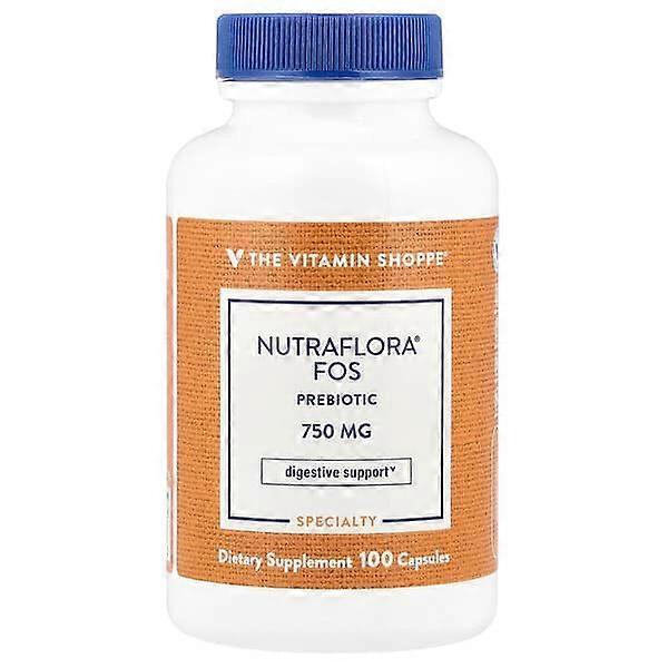 The Vitamin Shoppe, NutraFloraÃÂÃÂÃÂÃÂÃÂÃÂÃÂÃÂ® FOS Probiotic, 750 mg, 100 Capsules