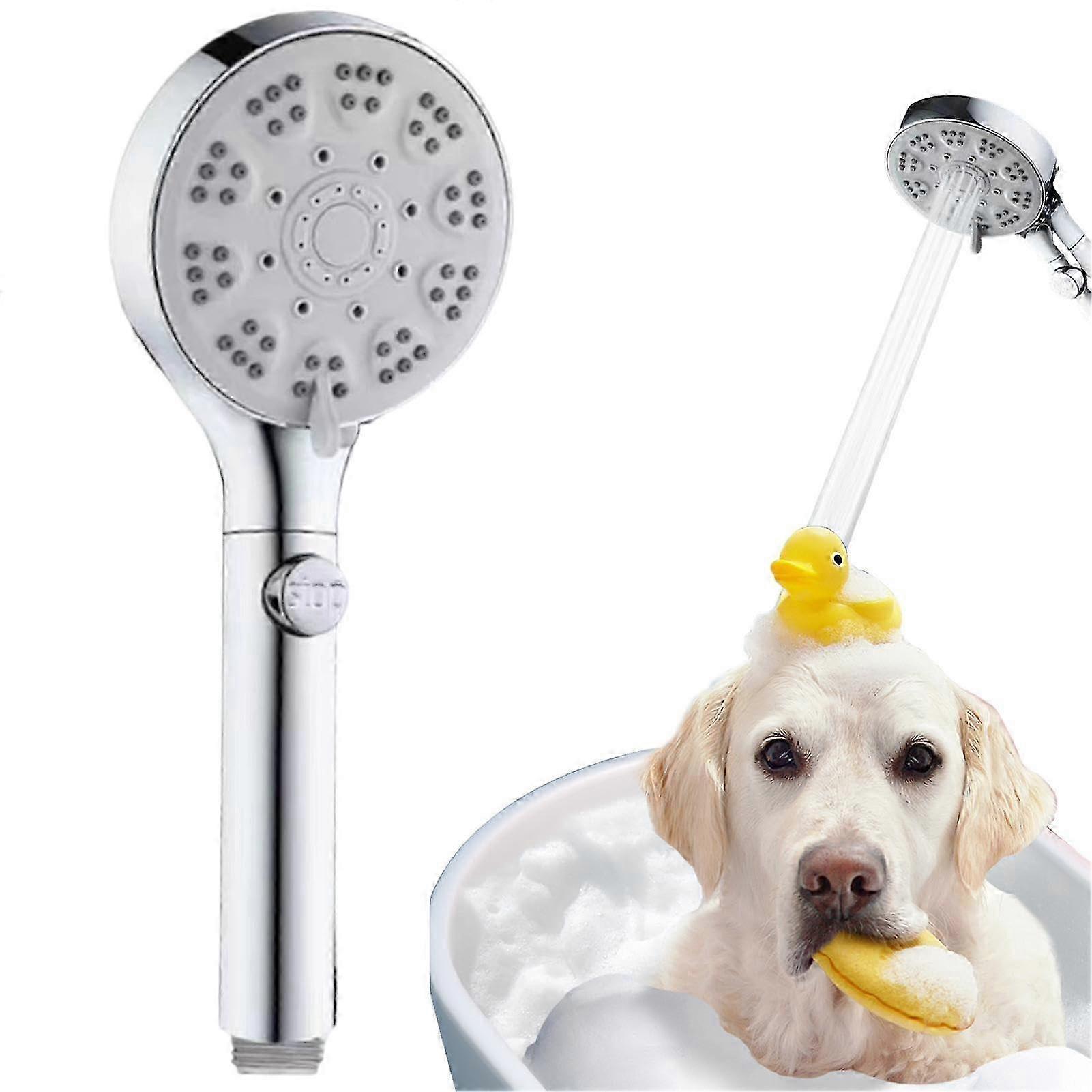 Outdoor Shower Hose with Detachable Handheld Showerhead, 5 Spray Modes, 2.5m Length, Compatible with Mist Shower Systems