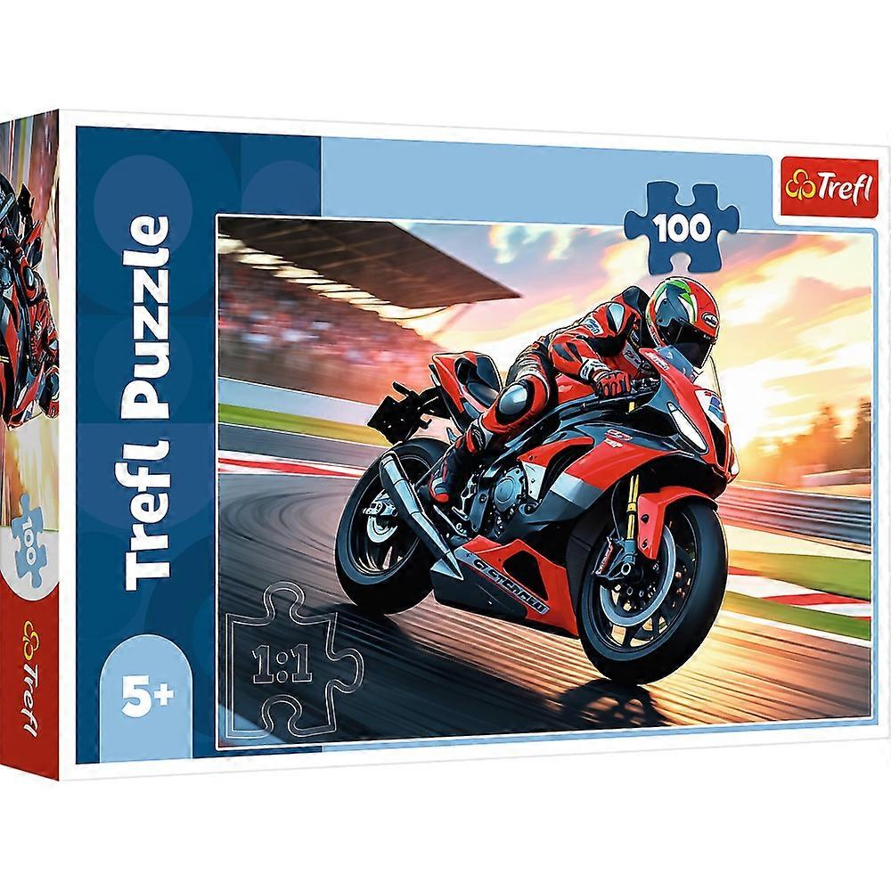 Motorcycle puzzle, 100 pieces, quick assembly