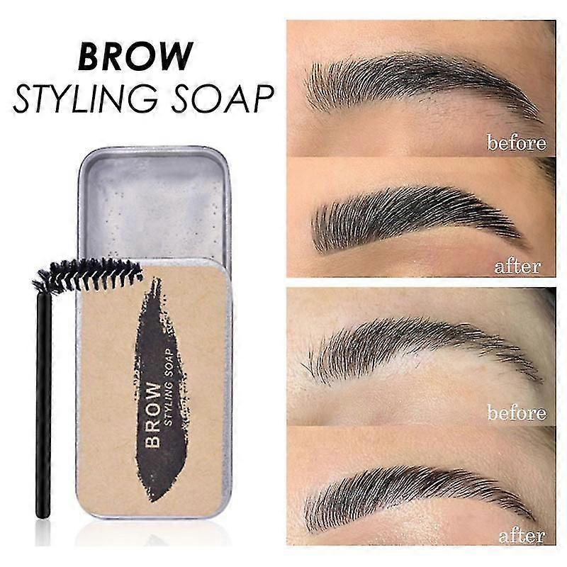 3d Eyebrow Soap Makeup Brows Shaping Kit Lasting Setting Gel With Brush