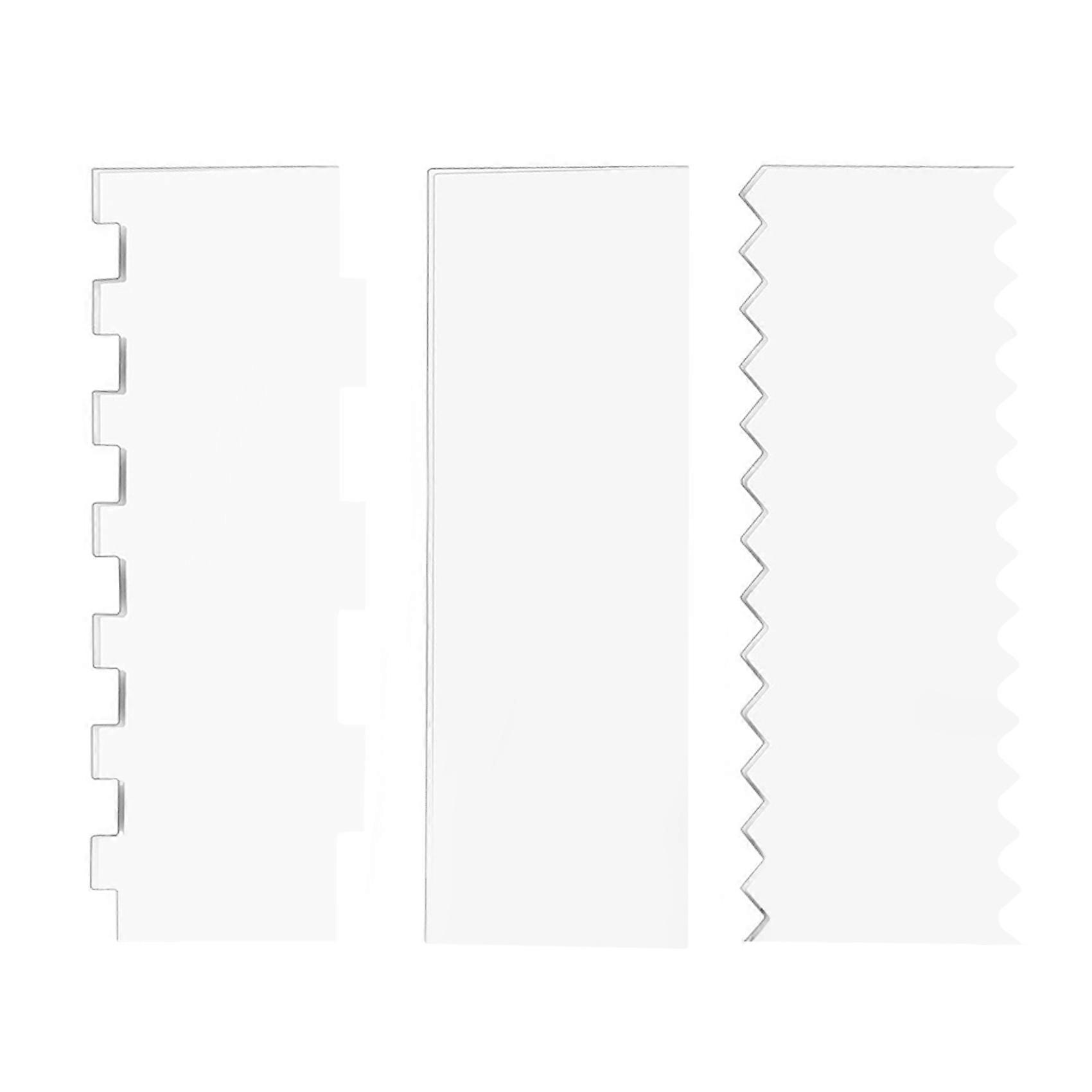 Frosting Buttercream Large Cake Smoother Scraper Cake Edge Stripe