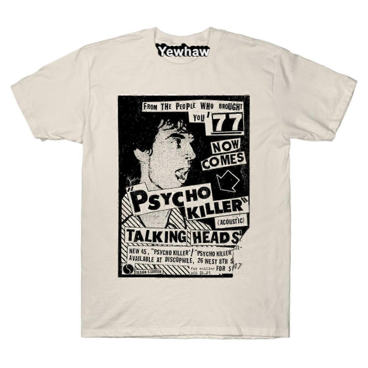 Camiseta com design vintage Psycho Killer / Post Punk, Talking Heads Tee