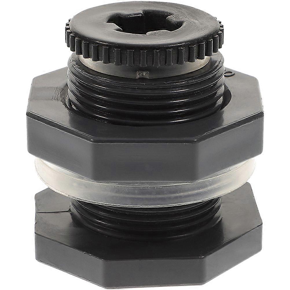 Bulkhead Water Tank Connector Water Tank Connector Part Rain Bucket Connect Fitting with Plug