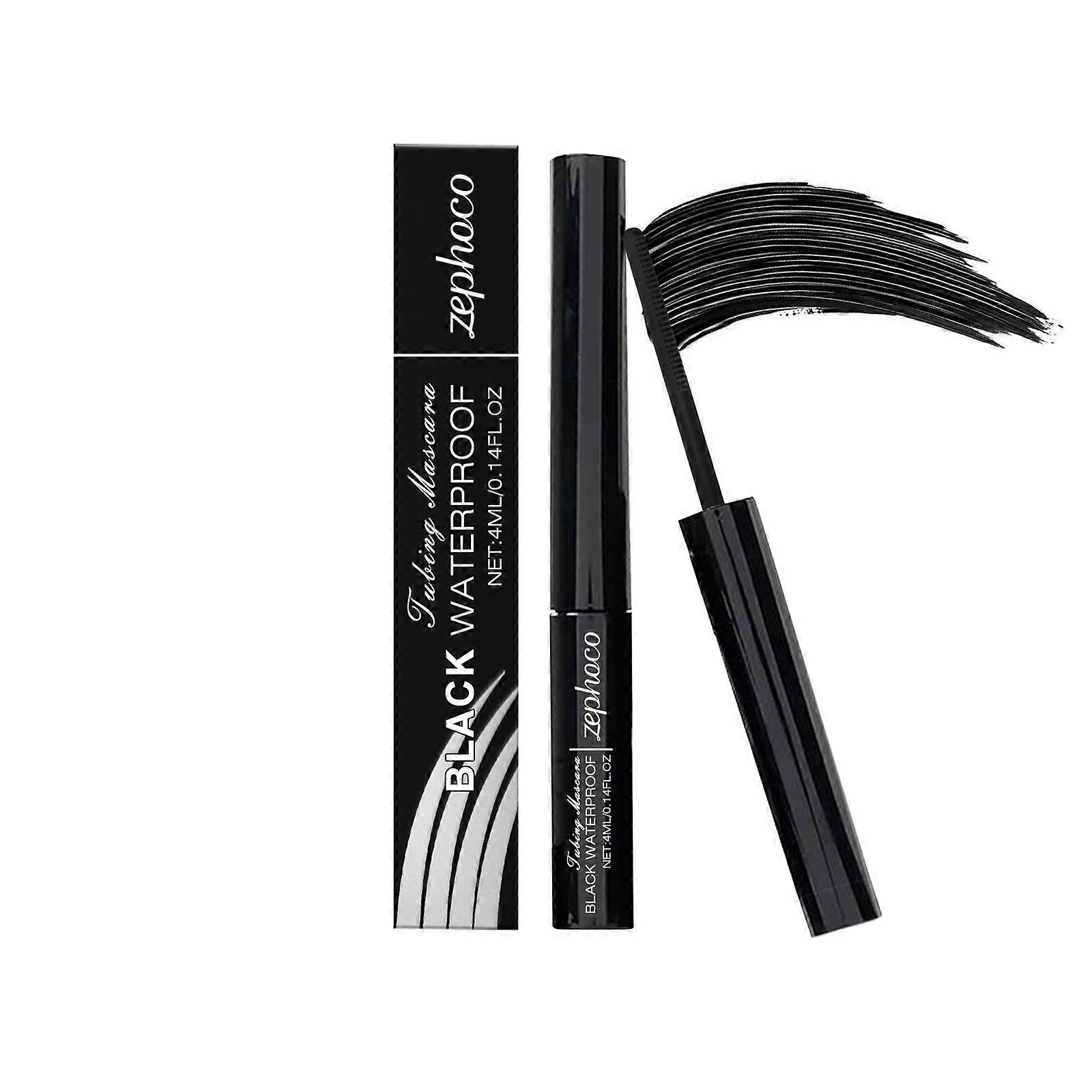 Zephoco 3D Black Mascara Shaping Quick-Drying Not Easy To Smudge Curling Natural Long Lasting Smear-Proof Makeup Mascara