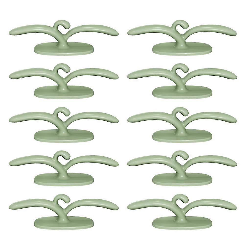 Kitchen Wire Winder Household Wire Organizer Plug Hook Holder Green