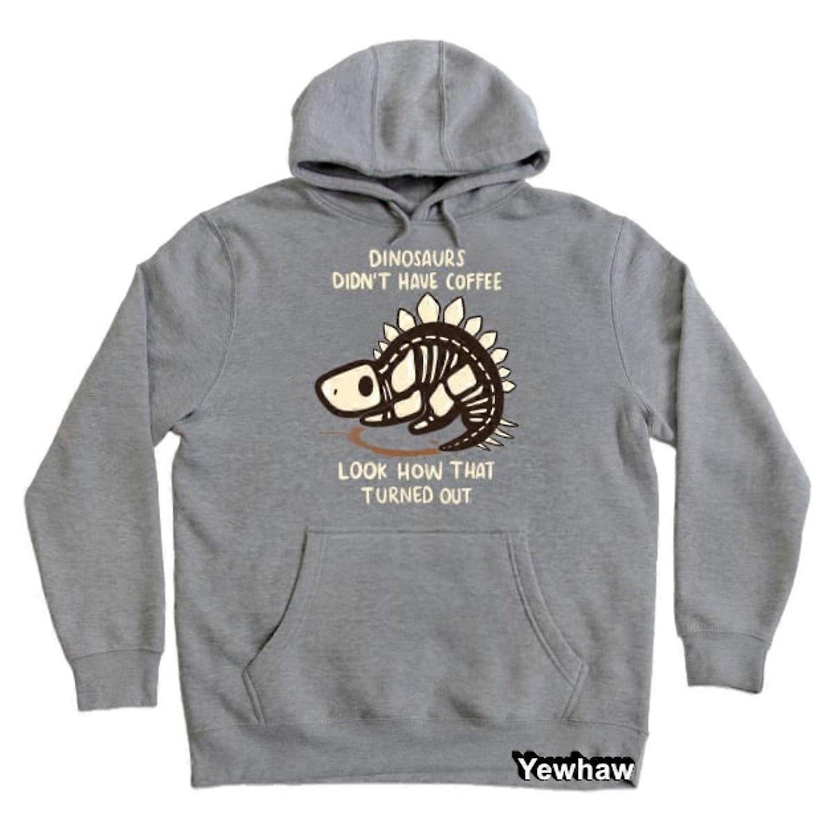 Dinosaur Had No Coffee Hoodie