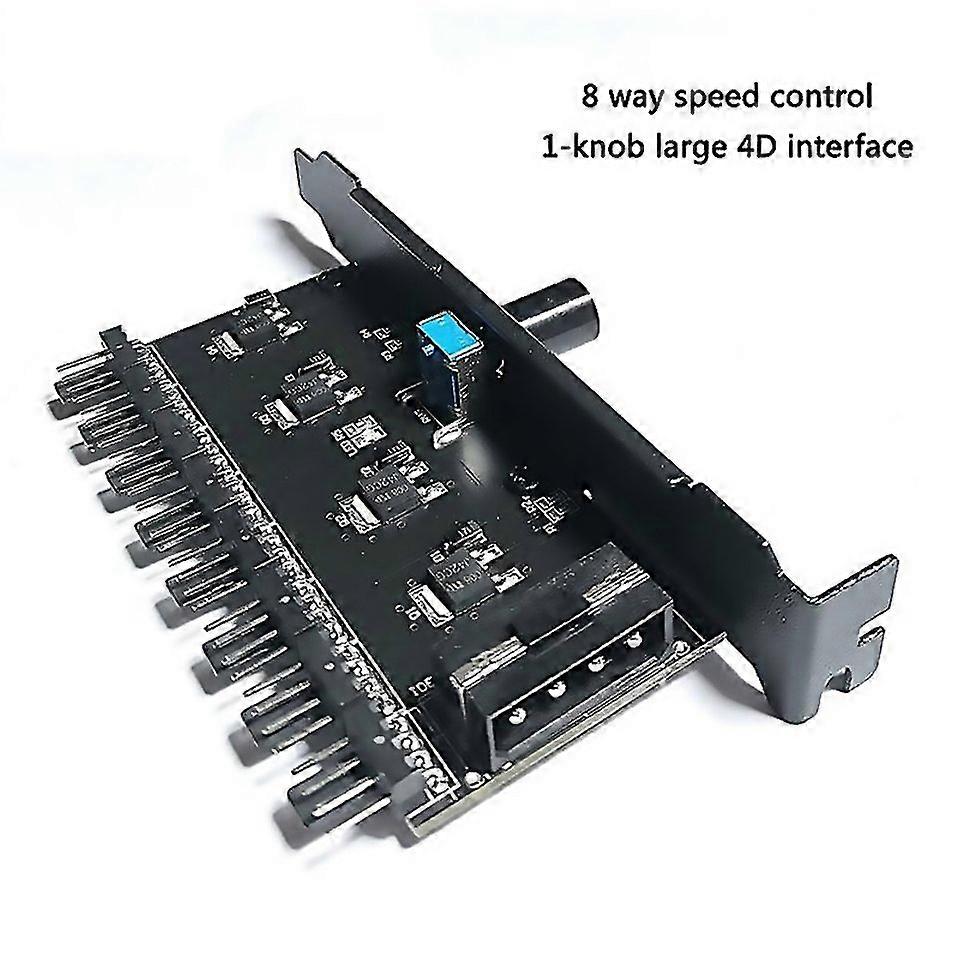 For Aubess Sata Hub Knob Adjust Speed Controller 3pin4pin Fan Hub Multiple Type 12v 3pin4pin High Ac
