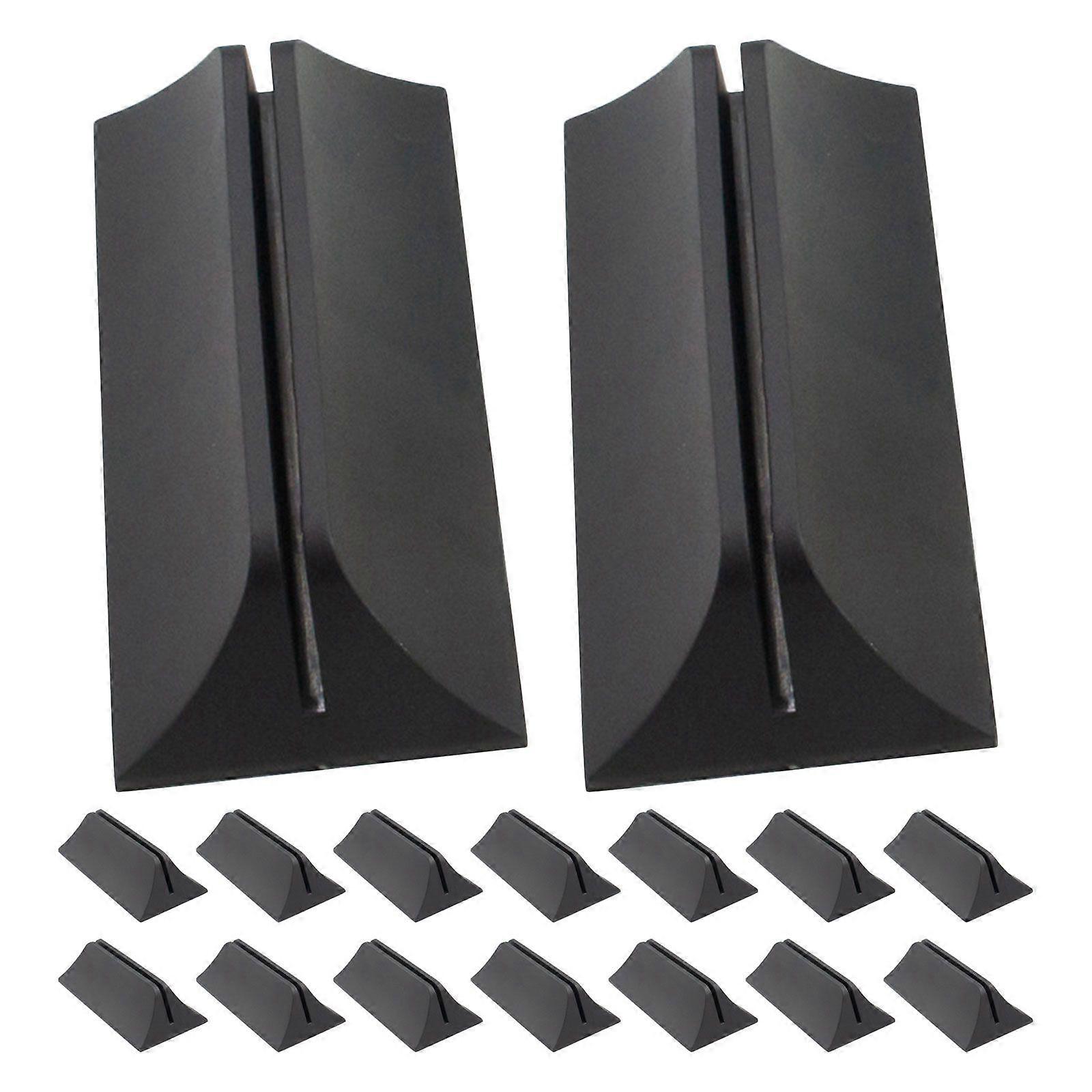 16pcs Office Desk Partition Support Bracket - No-Drill Desk Divider Support Clamp For Privacy Screen - Movable Desktop Panel Clip Stand For Office Tal