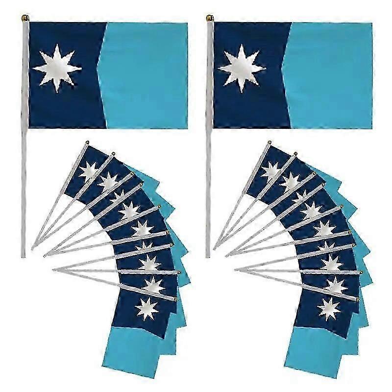 Handheld State Flags 20pcs Small Mini Polyester Flag 5.51x8.27 Inches Fade Resistant & Vivid Colors For Party Events Celebration