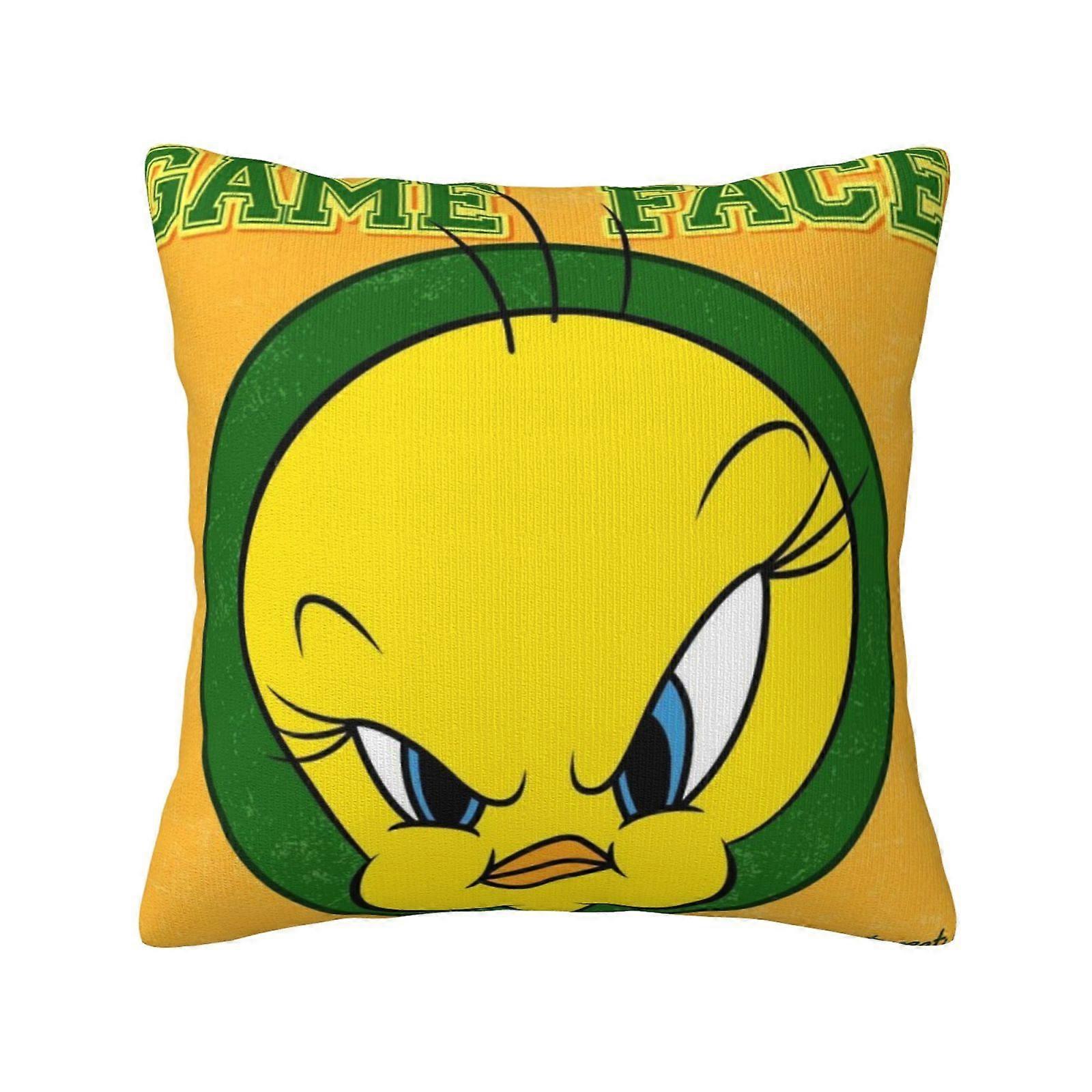 c1034トゥイーティーバード枕カバースロー枕ケース柔らかいポリエステルソファクッションケース椅子ソファ寝室のリビングルームの家の装飾yui1034