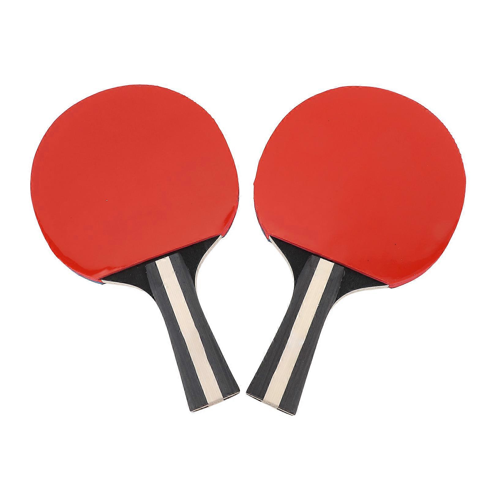 2pcs Table Tennis Racket Table Tennis Paddle with 3pcs 3 Star Professional Table Tennis Balls for Training 