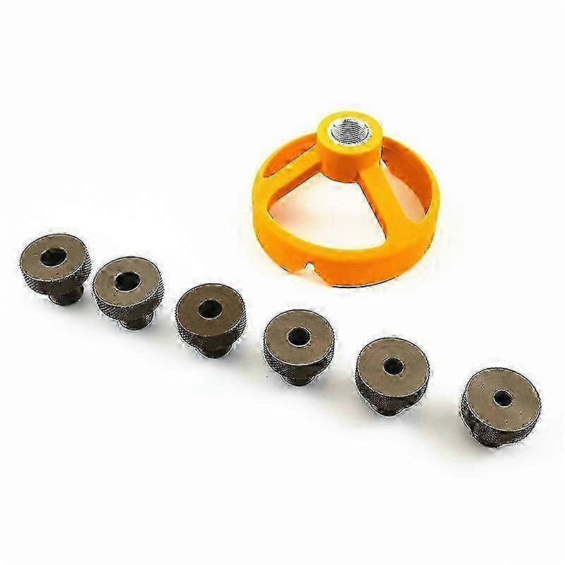 Woodworking Tool Drill Punch Guide Locator, Vertical Drilling Device, For Opening Diameter Is 5/6/7/8/9/10mm(Yellow)