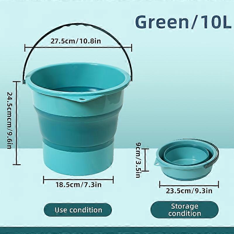 High-quality foldable collapsible watering bucket that is durable, space-saving, and comes in a set of 1