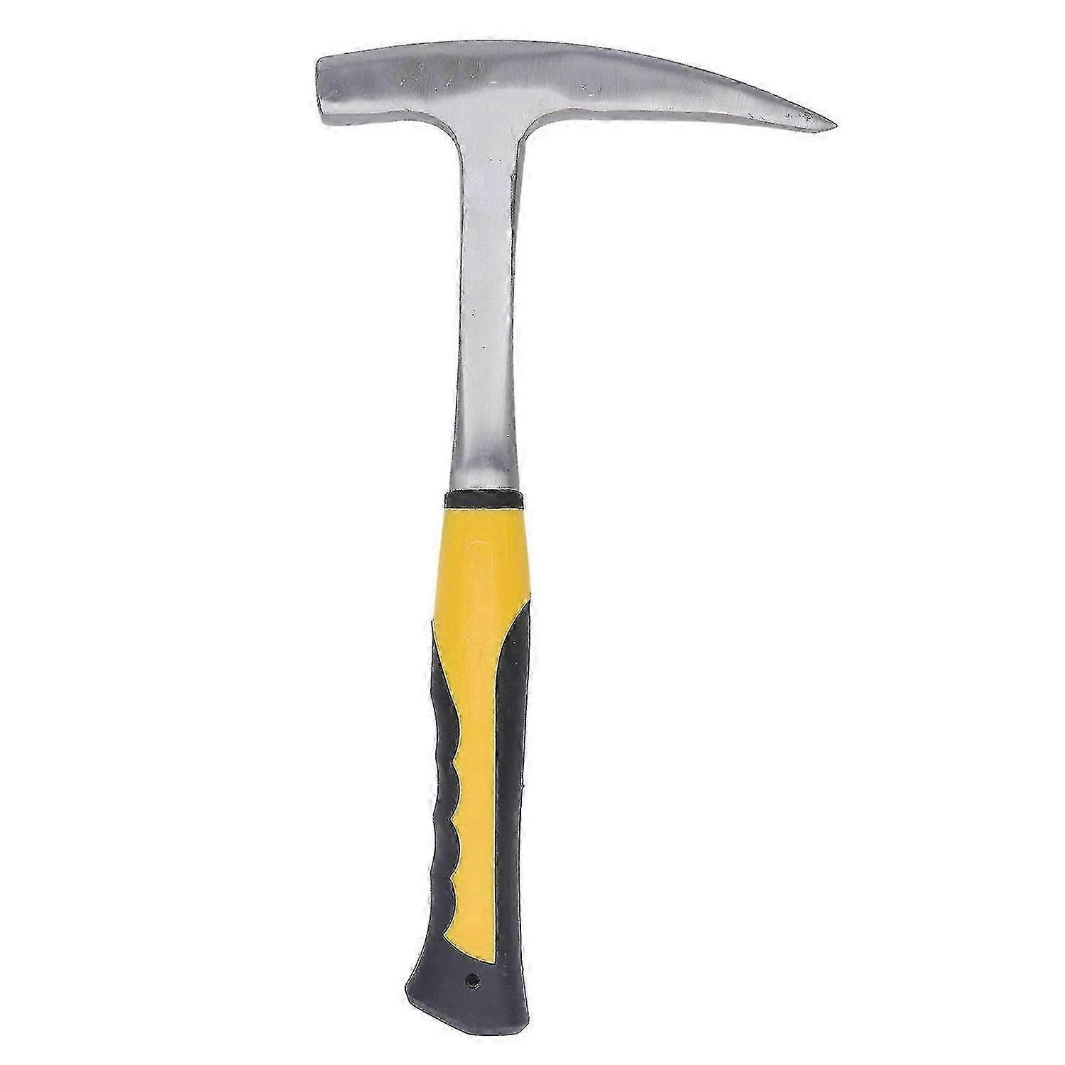 Brick Hammer Rubber Handle Impact Resistant Geological Pointed Head Duckbill Hammer L