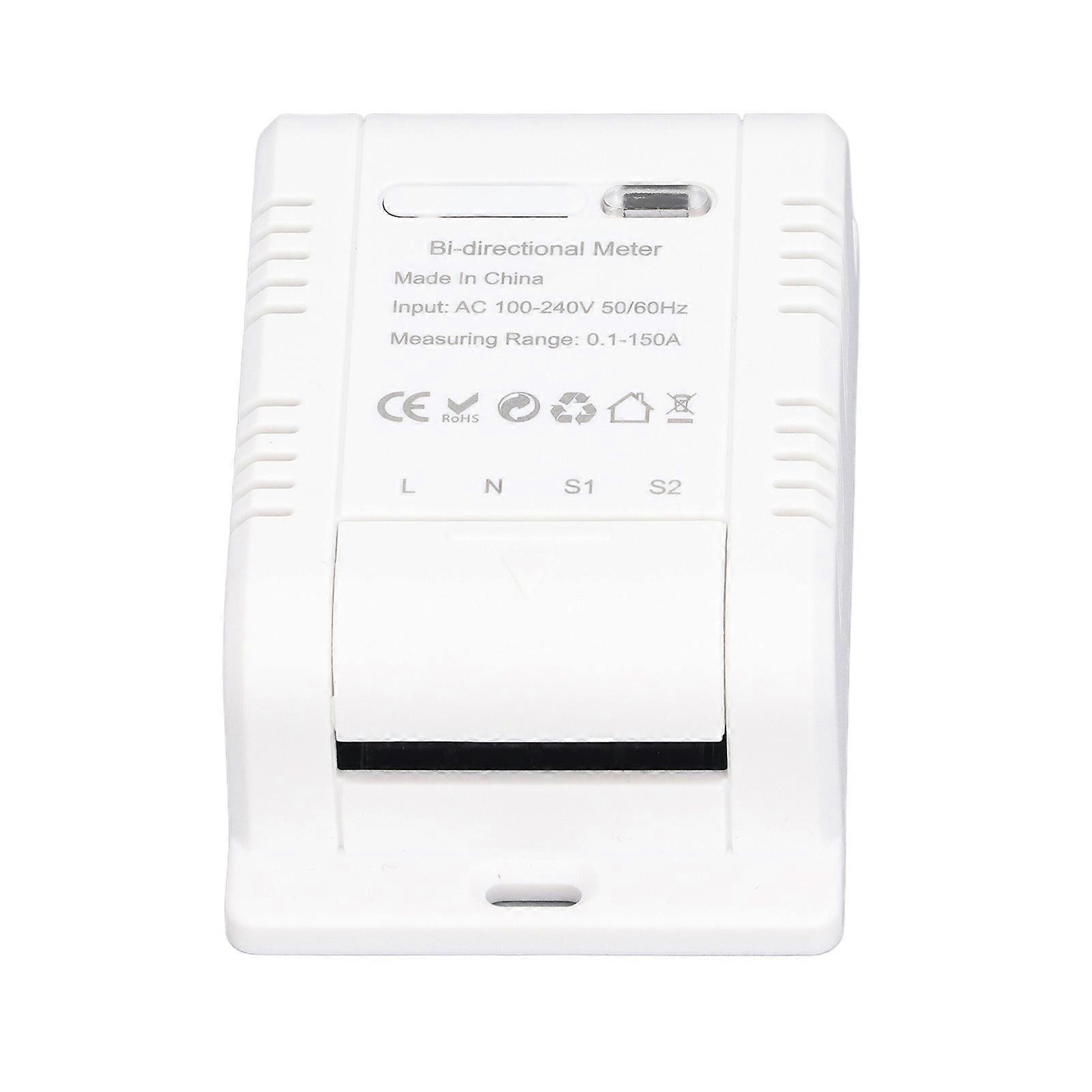 Solar PV Smart Energy Meter Bidirectional APP Real Time Monitoring Electricity Consumption Monitor AC100‑240V