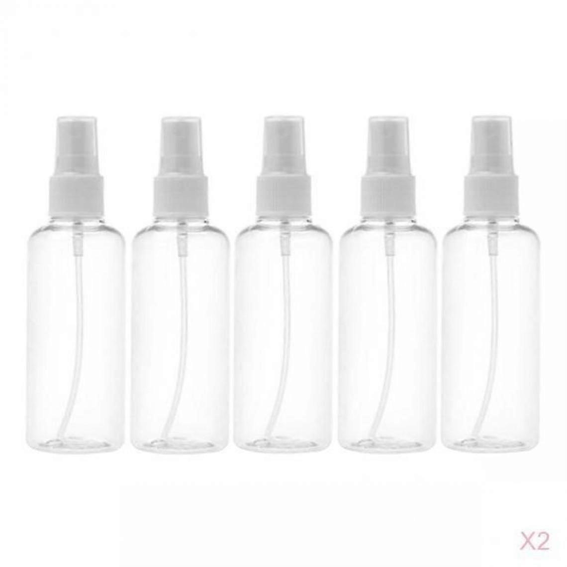 10 Pieces Fine Mist Perfume Plastic Make Up Clear Empty Sprayer Bottle 100ml