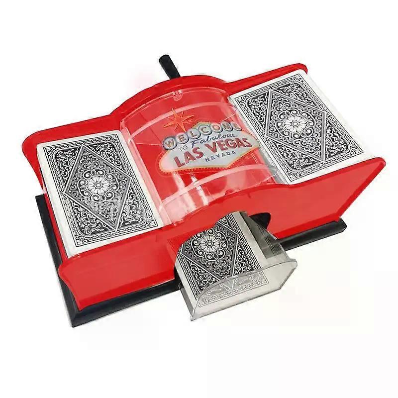 Manual Hand Cranked Card Shuffler 2 Deck Card Shufflers Mixer Card-shuffling Tool Board Games Card Games Shuffling