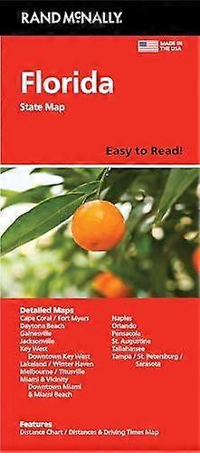 Rand Mcnally Easy To Read Florida State Map by Rand McNally Sheet map folded Book