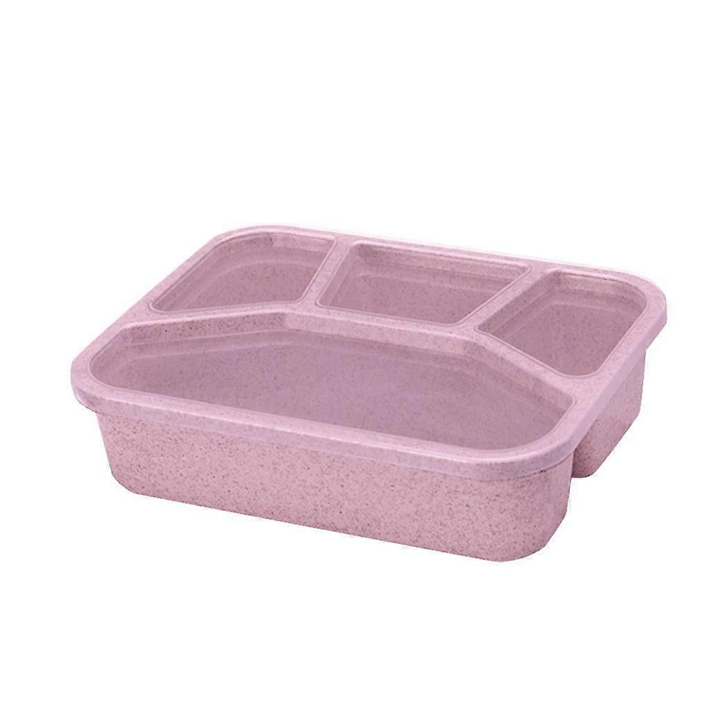 Back to School Savings! Fnyoxu Lunch Box Reusable 4-Compartment Plastic Divided Storage Container Boxes