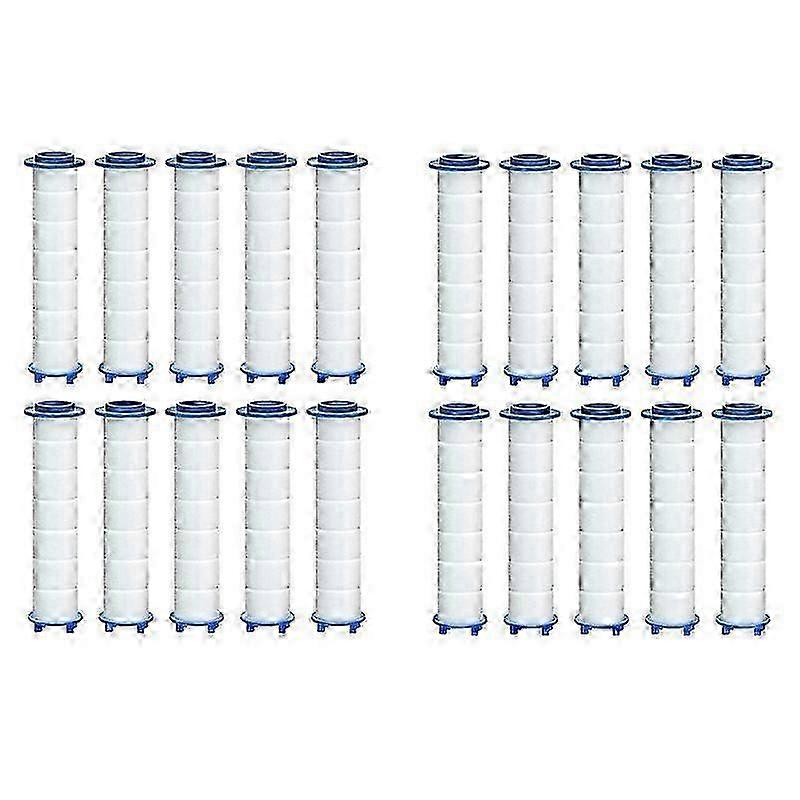 Replacement Filter for Hard Water - 20 Pcs Pack to Remove Chlorine & Optimize Your Showering Experience