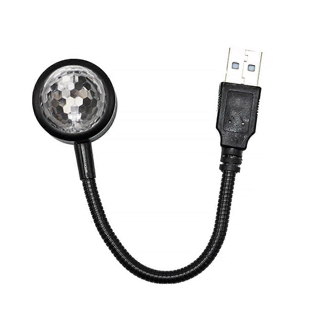 Usb Voice Control Star Projection Lamp Car Ceiling Light Rgb Led Car Decoration Atmosphere Light Usb Powered Starry Sky