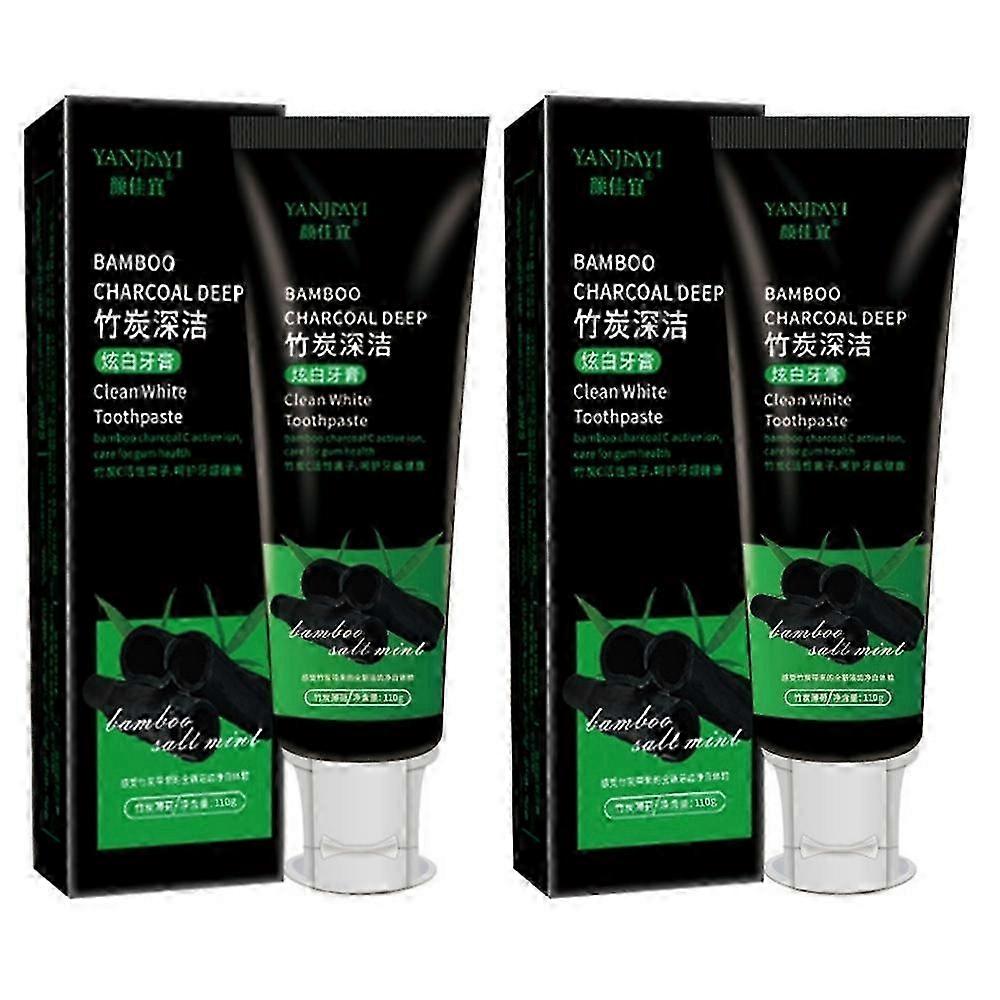 Bamboo Charcoal Deep Toothpaste Teeth Fluoride Free Clean White Toothpaste_li
