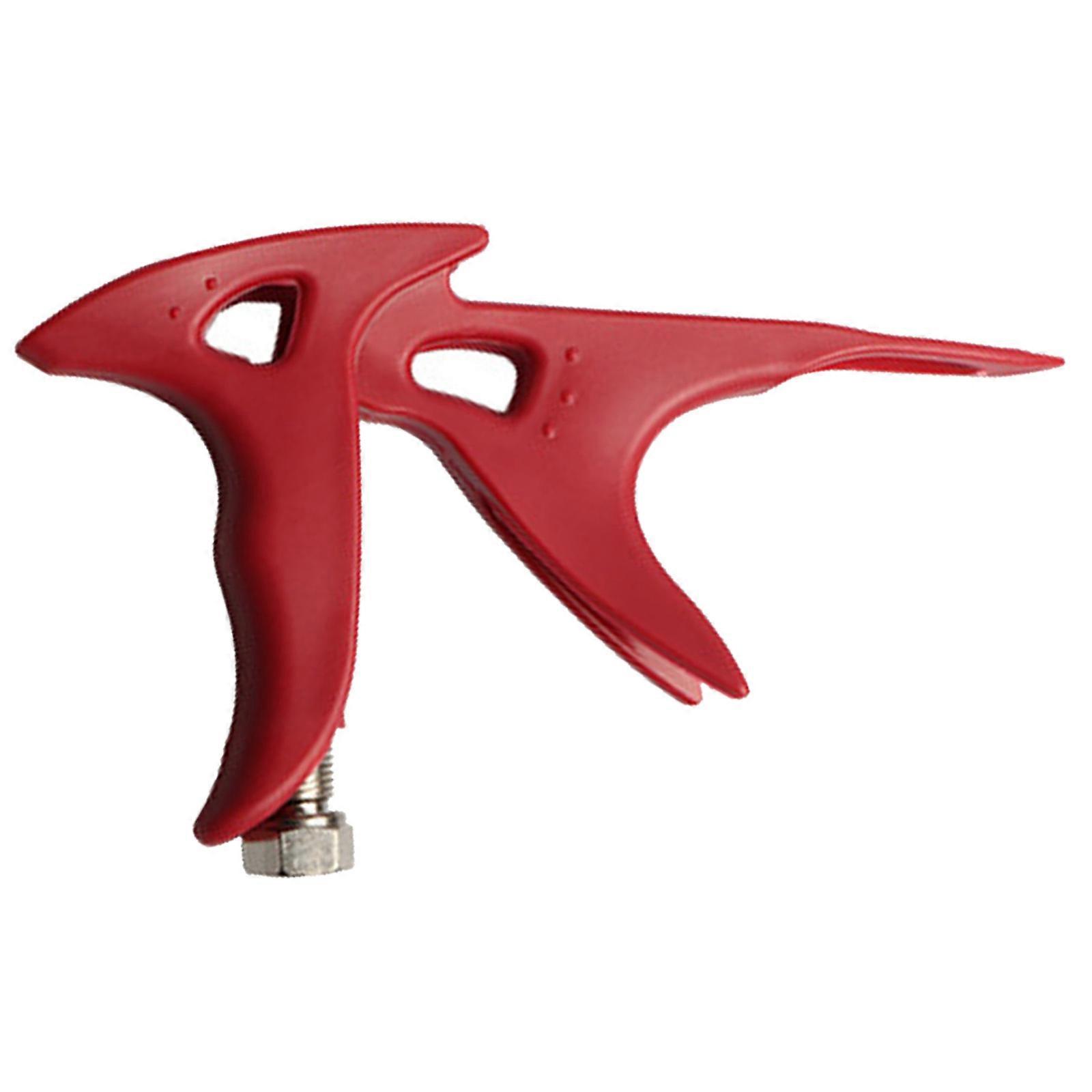 Airbrush Holder Simple Portable Plastic Airbrush Holder Handle Comfortable Use Tool Suitable for Easily Airbrush Accessory  Red