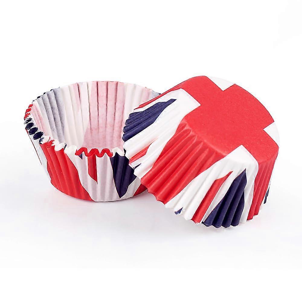 Patterned Paper Cupcake Cases Greaseproof Style 100 Pack For Baking Cupcakes