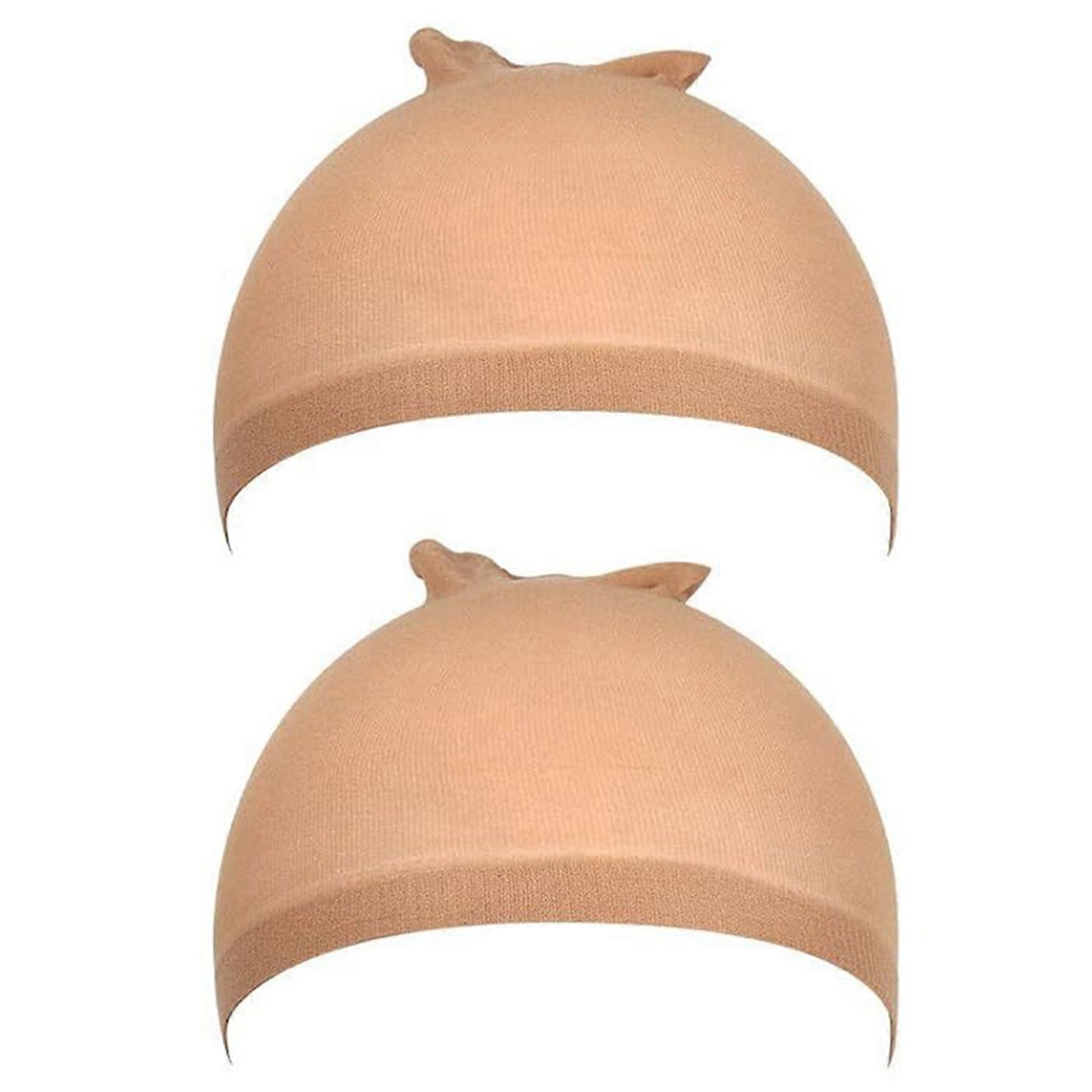 2 Piece Elastic Mesh Toupee Caps Lightweight Hairnet For Safe And Enhanced Air flow Multipurpose Use  color