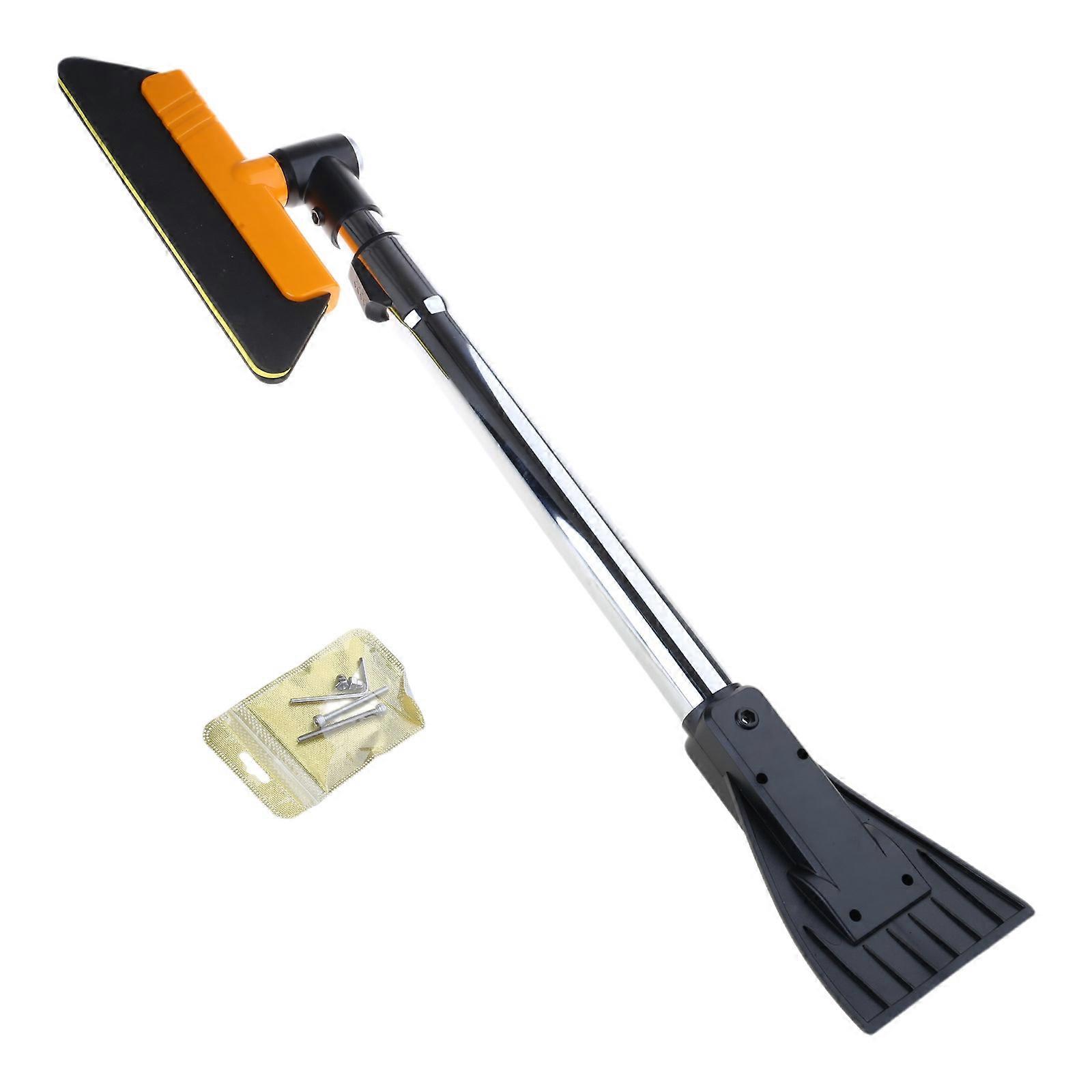 Adjustable Snow Remover EVA Snow Shovel Extendable Deicing Ice Sweep Tool Snow Removal Brush Scratch Free for Car SUV RV Multicolor