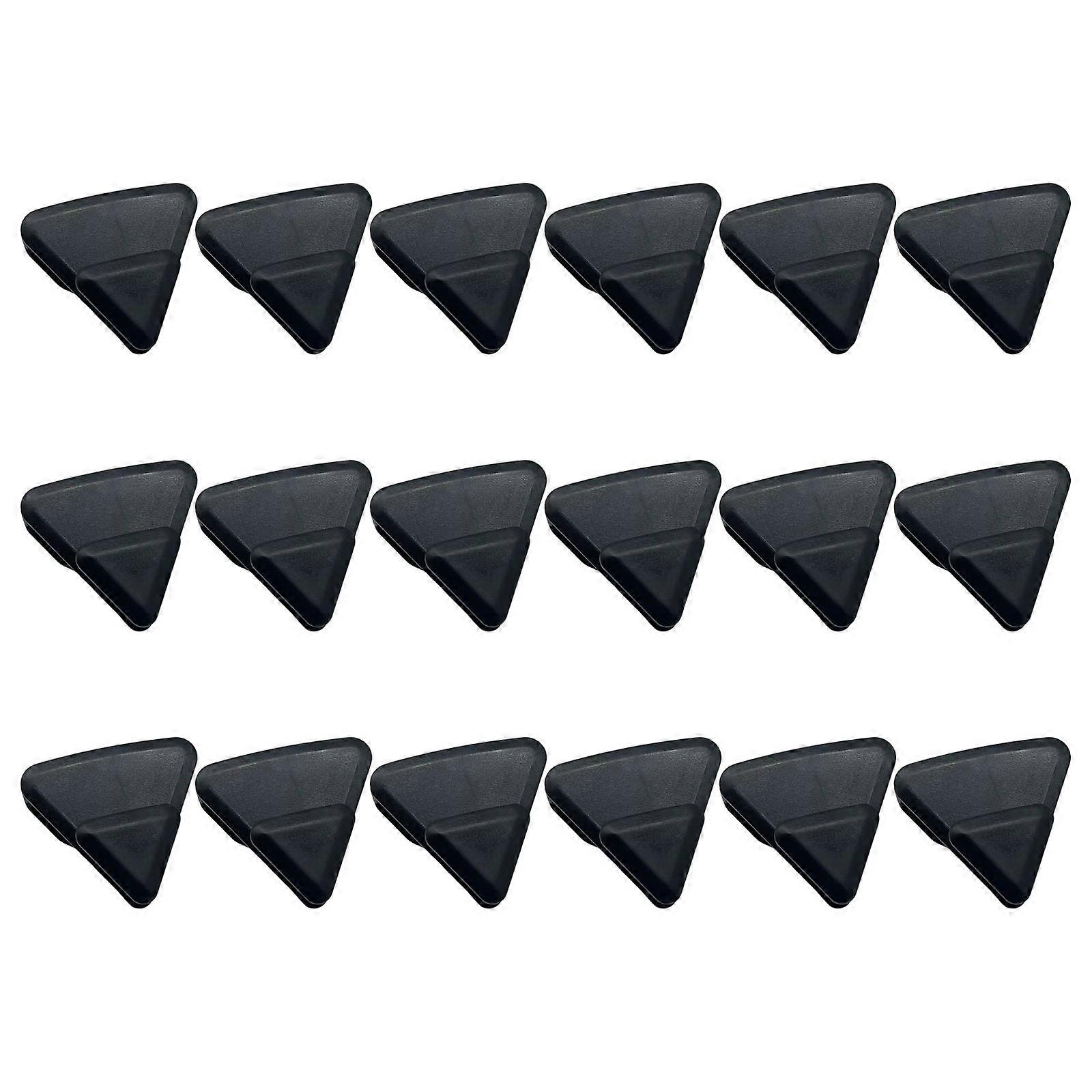18Pcs Sturdy ABS Triangle Hook Space Saving Home Storage Closet Organizers System Multicolor