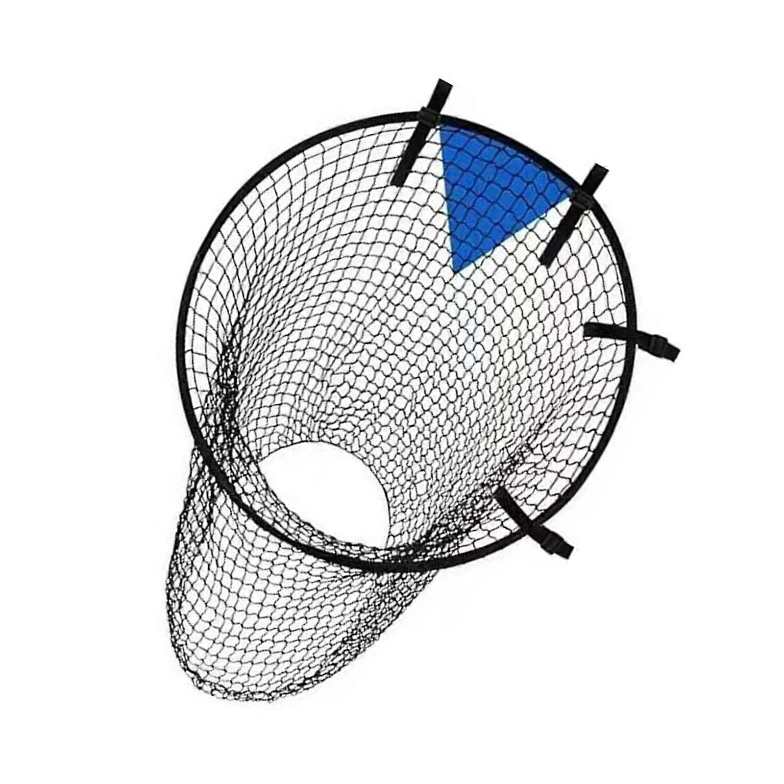 Foldable Soccer Training Net Quick Setups Elastic Corner Straps Durability Oxfords Cloth For Backyards Or Field Drills Multicolor