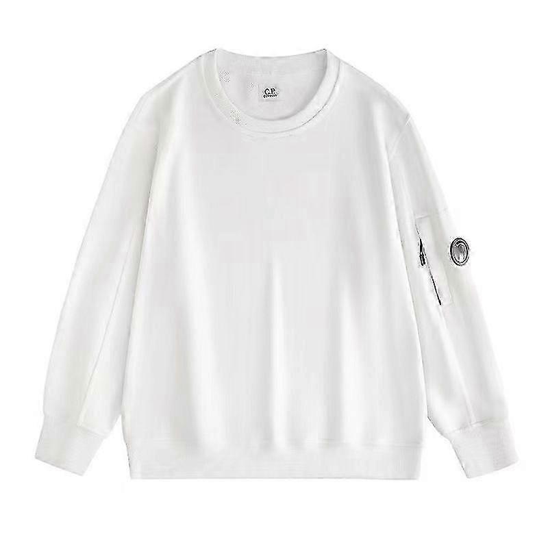 Kapuzenpullover mit Reißverschlusstasche für Herren in Unifarben und mit Linsendetails