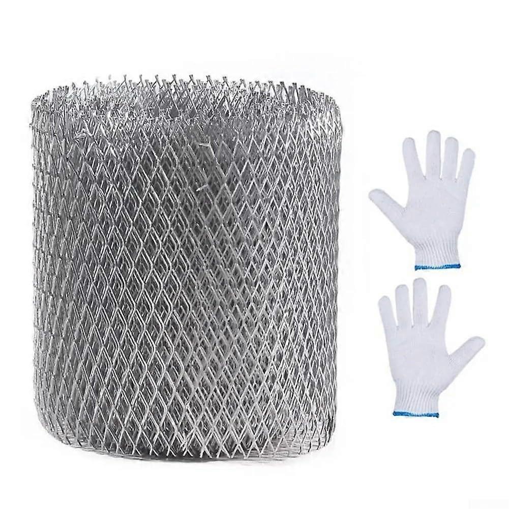 Aluminium Gutter Guard Mesh Roll Rust Resistant Leaf Filter for Roof Drain Protection 15cm x 6m
