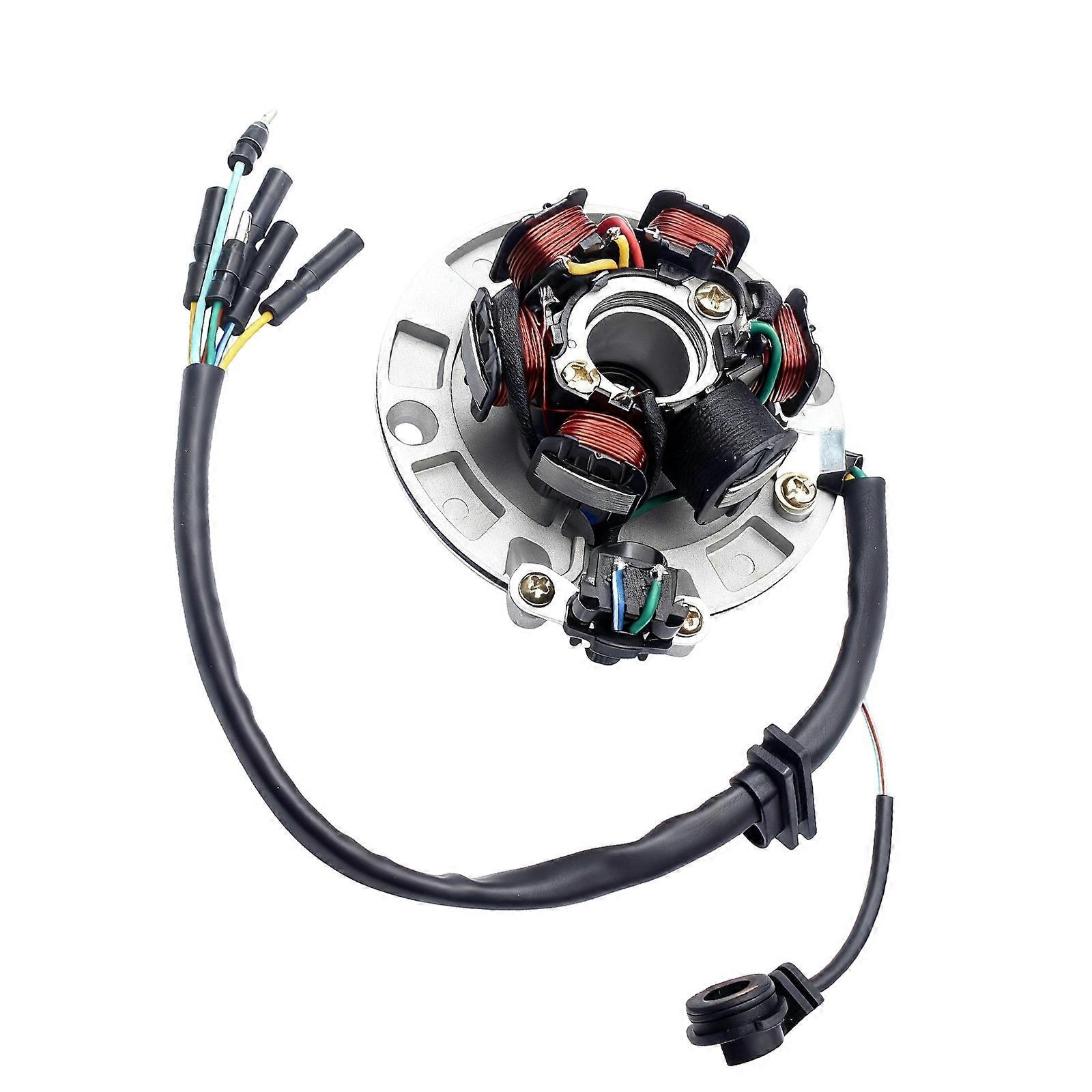 Reliable Motorcycle Stator Long Lasting Motorcycle Stator Coil for 140CC 150CC 160CC Engine Power Systems Multicolor