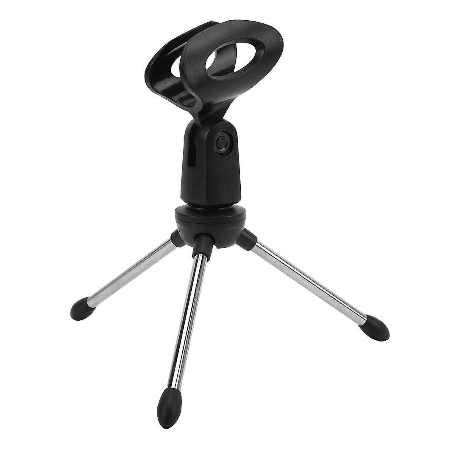 Desktop Microphone Mic Stand Holder Bracket Adjustable Table Microphone Holder with Mic Clip for Con
