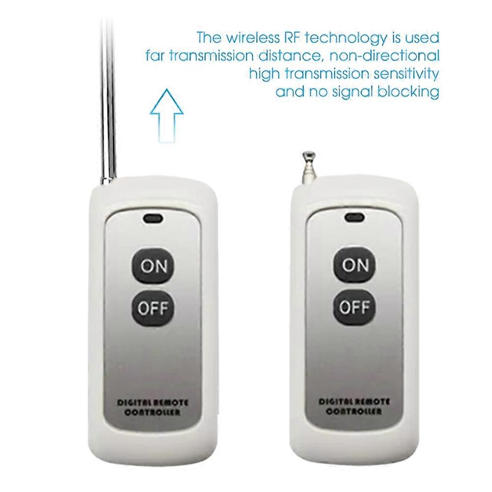 433MHz Wireless Remote Control Learning Code EV1527 Module with Antenna on/OFF 2 Button Control 1000M Long Range Opener
