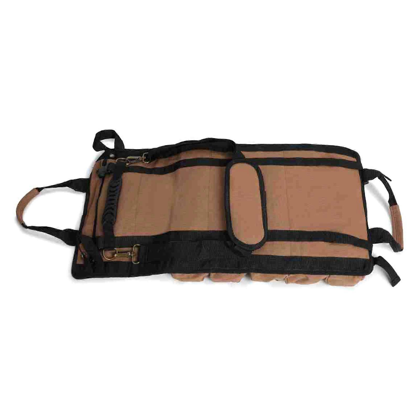 Heavy Duty Canvas Tool Pouch with Stylish Design Roll UP Tool Bag Suitable for Family Use and Outdoor Adventures Multicolor