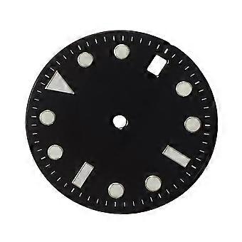 Mechanisch uurwerk, mannen horloge, wijzerplaat, duiken, textuur, lichtgevende wijzerplaten voor verschillende uurwerken, blauw