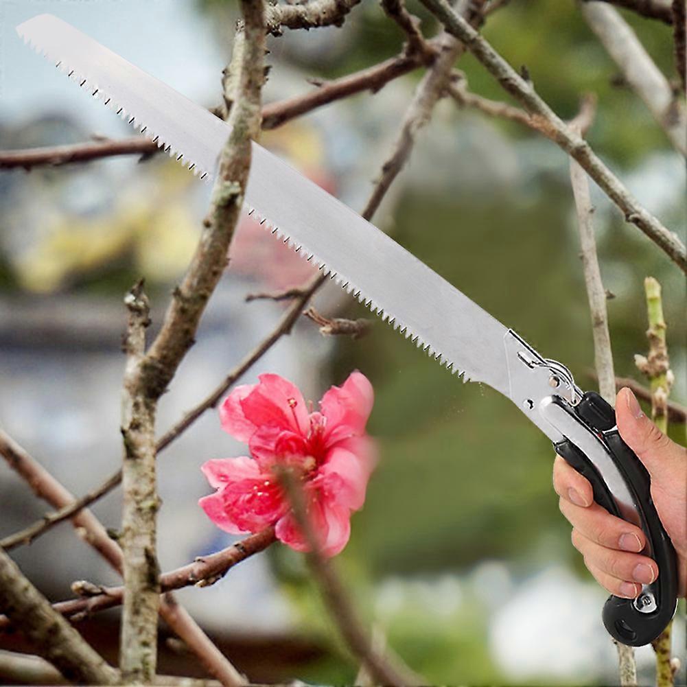 Garden Saw Labor Saving Curved Edge Thick Branch Saw with Sheath for Felling Pruning Fruit Tree