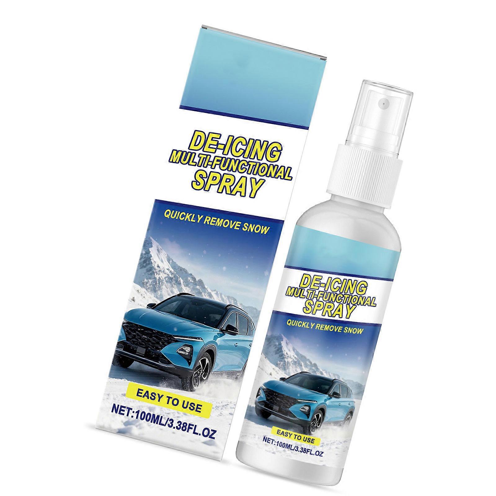 Quick Acting Car Glass Defroster Sprayed 100ml Hassle Less Application Eliminates Ice Buildup Without Harming Auto Surfaces Multicolor